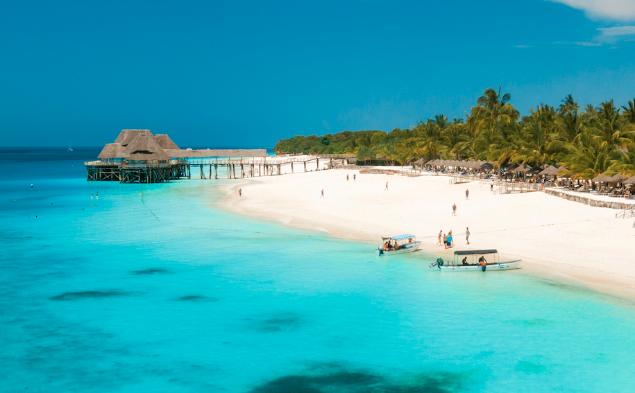 Beautiful Zanzibar beach paradise
